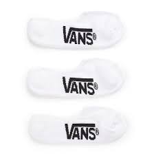 VANS - Classic Super No Show Socks - Mens Size 6.5-9 - White