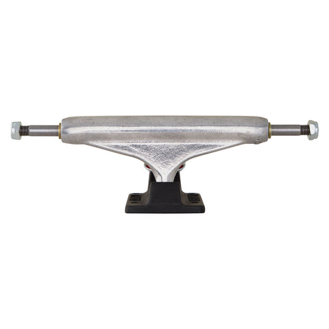 Independent 144 (8.25) -  Hollow Black Anodized & Silver - Skateboard Trucks