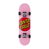 SANTA CRUZ 7.5'' Complete Skateboard - Classic Dot - Pink
