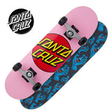 SANTA CRUZ 7.5'' Complete Skateboard - Classic Dot - Pink