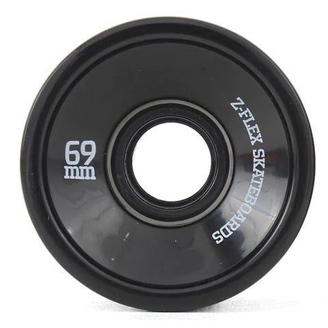 Z-Flex V2 Solid Black 83A 69mm Longboard Wheels