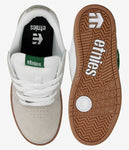 ETNIES Kids Cresta Skateboard Shoes - White/Green/Gum