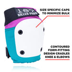 187 KILLER PADS Junior 6 Pack - Pink/Teal