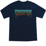 CREATURE XLarge Tee - Creature Logo - Navy/Teal