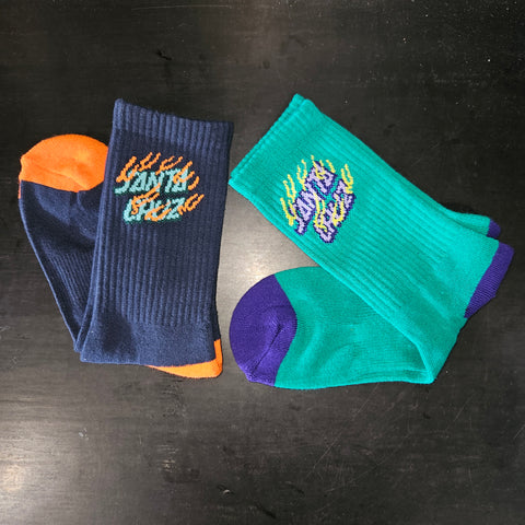 SANTA CRUZ Inferno Stack Youth Socks (Size 2-8) - 2 Pair