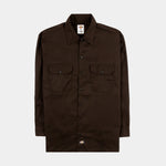 Dickies 574 - Dark Brown - Mens Long sleeve work shirt
