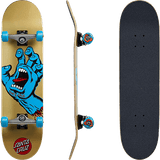 SANTA CRUZ 8.25'' Complete Skateboard - Screaming Hand - Gold/Blue