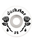 DARKSTAR 54mm 99a Skateboard Wheels - Forty Black / White