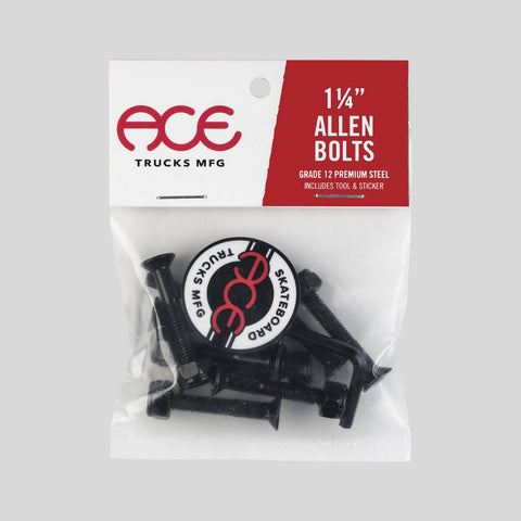 ACE Trucks 1 1⁄4'' Black Allen Hardware - Set of 8 Bolts