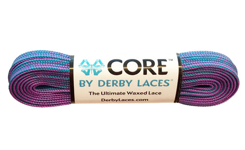 DERBY LACES Core 72'' (183cm) - Purple Teal Stripe