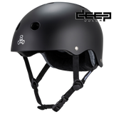 TRIPLE 8 Deep Cover Helmet - Small/Medium - Matte Black