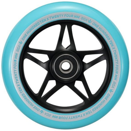 ENVY 110mm S3 Scooter Wheel (Single) - Black/Teal