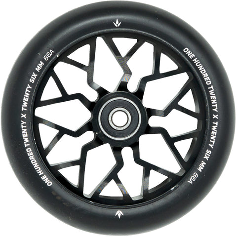 ENVY Sector Scooter Wheel (Single) - 120mm x 26mm 86A - Black/Black