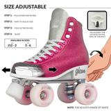 CRAZY SKATES - Glam Adjustable Skates - Pink - Size Medium 3-6