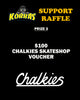KOBBAS SUPPORT RAFFLE TICKET