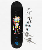 PUSH 8.0'' In-Complete Skateboard - Rag Doll Guy - Black
