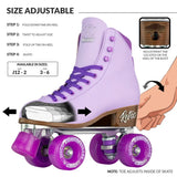 Crazy Skates - Retro Purple - Adjustable Roller Skates (12-2)