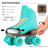 Crazy Skates - Retro Teal - Adjustable Roller Skates (12-2)