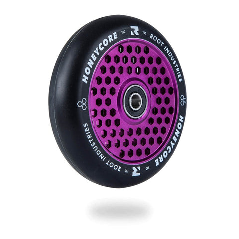 ROOT INDUSTRIES - 110mm Honeycore Scooter Wheel (Single) - Black/Purple