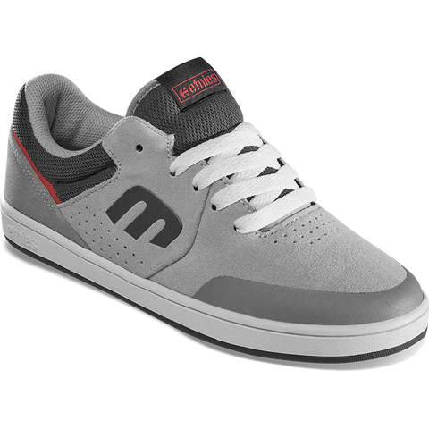 ETNIES Kids Marana Skateboard Shoes - Grey/Grey/Red