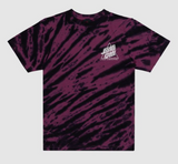 SANTA CRUZ Youth Tee - Not A Dot Hollow - Maroon Tie Dye