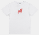 SANTA CRUZ Youth Tee - Crossbone Dot Mono Centre - White