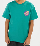 SANTA CRUZ Youth Tee - Meek Scratched Slasher - Teal