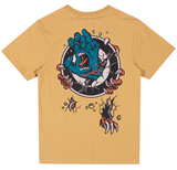 SANTA CRUZ Youth Tee - Roskopp Screaming Target Centre - Tan