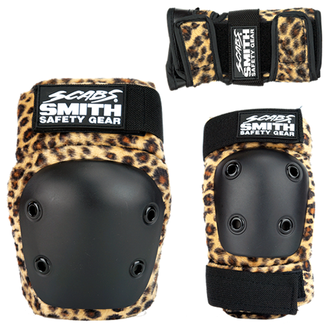 SMITH Scabs Youth Tripack Pads - Leopard Brown