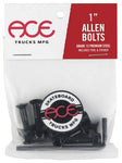 ACE Trucks 1'' Black Allen Hardware - Set of 8 Bolts