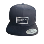 CHALKIES Skate Supply Patch Snapback Flat Cap - Black