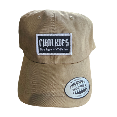 CHALKIES Skate Supply Patch Low Profile Dad Hat - Khaki