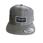 CHALKIES Skate Supply Patch Snapback Flat Cap - Marle Grey
