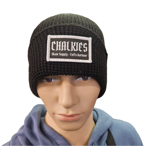CHALKIES Skate Supply Patch Beanie - Black