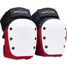 PROTEC Knee Pads - Red/White/Black - youth