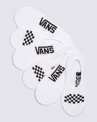 VANS - Classic Canoodle Socks - Size 7-10 - 3 Pack - White/Black
