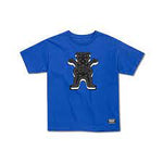 GRIZZLY - Large Youth Tee - Milk & Cookies - Royal Blue