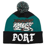 PASSPORT - Antler Pom Beanie - Black/Teal