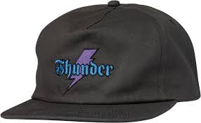 THUNDER - Adjustable Cap - Bolt Script - Charcoal