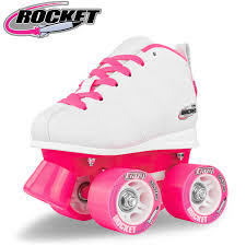 CRAZY SKATES - Rocket Jr Adjustable Quad Skate j12-2 - White