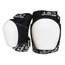 187 KILLER PADS - Pro Knee - Junior - Black With White Caps