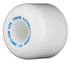 POWELL PERALTA - 64mm 95a Mini Cubic - White -Skateboard Wheels