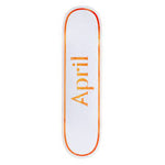 APRIL - 8.25 Skateboard Deck - LOGO Orange