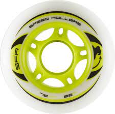 SFR - Inline Skate Wheels - 72mm - 82a - Set of 4 Wheels