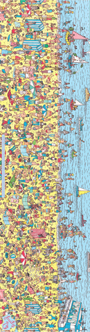 FRUITY 9" x 33" Grip Tape - Where's Wally On The Beach