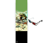 FRUITY 9" x 33" Grip Tape - Anaglyph Toad with 3D Glasses