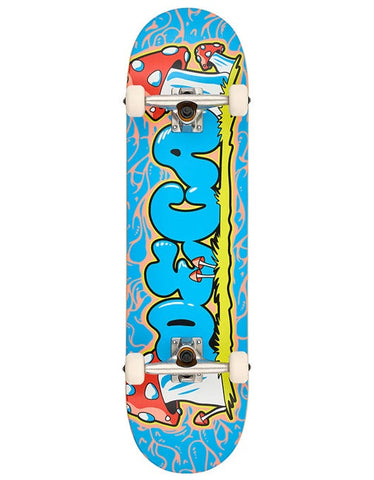 DECA 8.25 Complete Skateboard - Fun Guy - Sky Blue