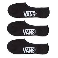 VANS - Classic Super No Show Socks (Size 6.5-9) - Black