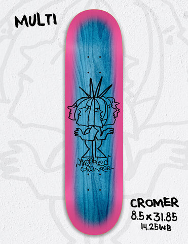 Krooked 8.5 - Cromer Multi - Skateboard Deck