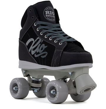 RIO Lumina Quad Skates - Black / Grey (UK8 / US9 / EU42)